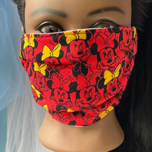 Minnie Mouse Adult Face Mask Ready to Ship