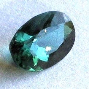 7x5mm Indicolite Tourmaline 0.68ct VS Clarity Peacock Blue Tourmaline Untreated Natural Tourmaline