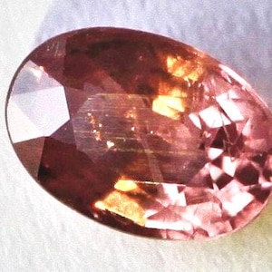 0.60ct GIA Certified Pink Sapphire Tanzania, 5.89x4.16mm, Padparadscha Like Color Loose Sapphire, Natural Sapphire, September Birthstone