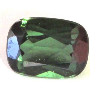 Green Tourmaline 7.12x5.25mm, Cushion Cut Tourmaline, 1.01ct, Natural Gemstone, Natural Tourmaline, Loose Tourmaline