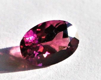 Natural Rubellite Tourmaline 6.97x4.86mm, 0.74ct Pink Tourmaline, VS Clarity, Loose Tourmaline