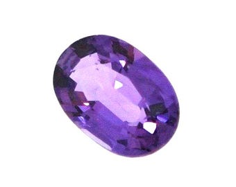 Natural Purple Sapphire 0.48ct, 5.85 x 4.12mm Oval, VS Clarity, Loose Sapphire, September Birthstone