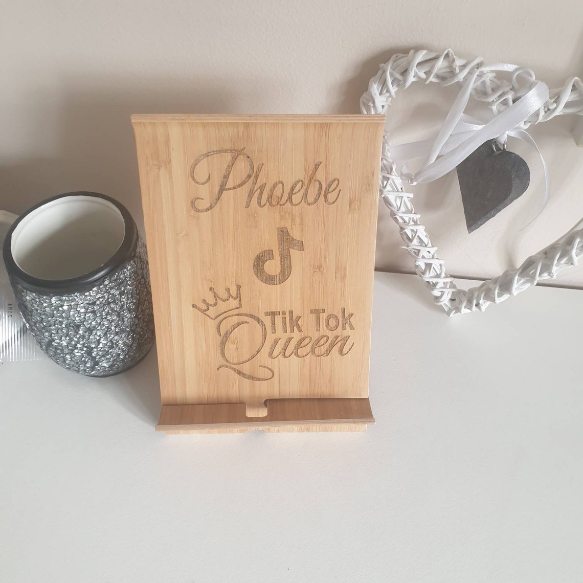 Phone stand. Mini tablet stand. Tik tok fans. Etsy