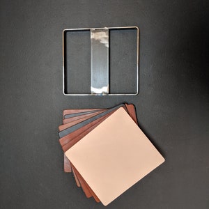 SQUARE Clicker Die for Leather Coaster Pocket Bag Made in USA
