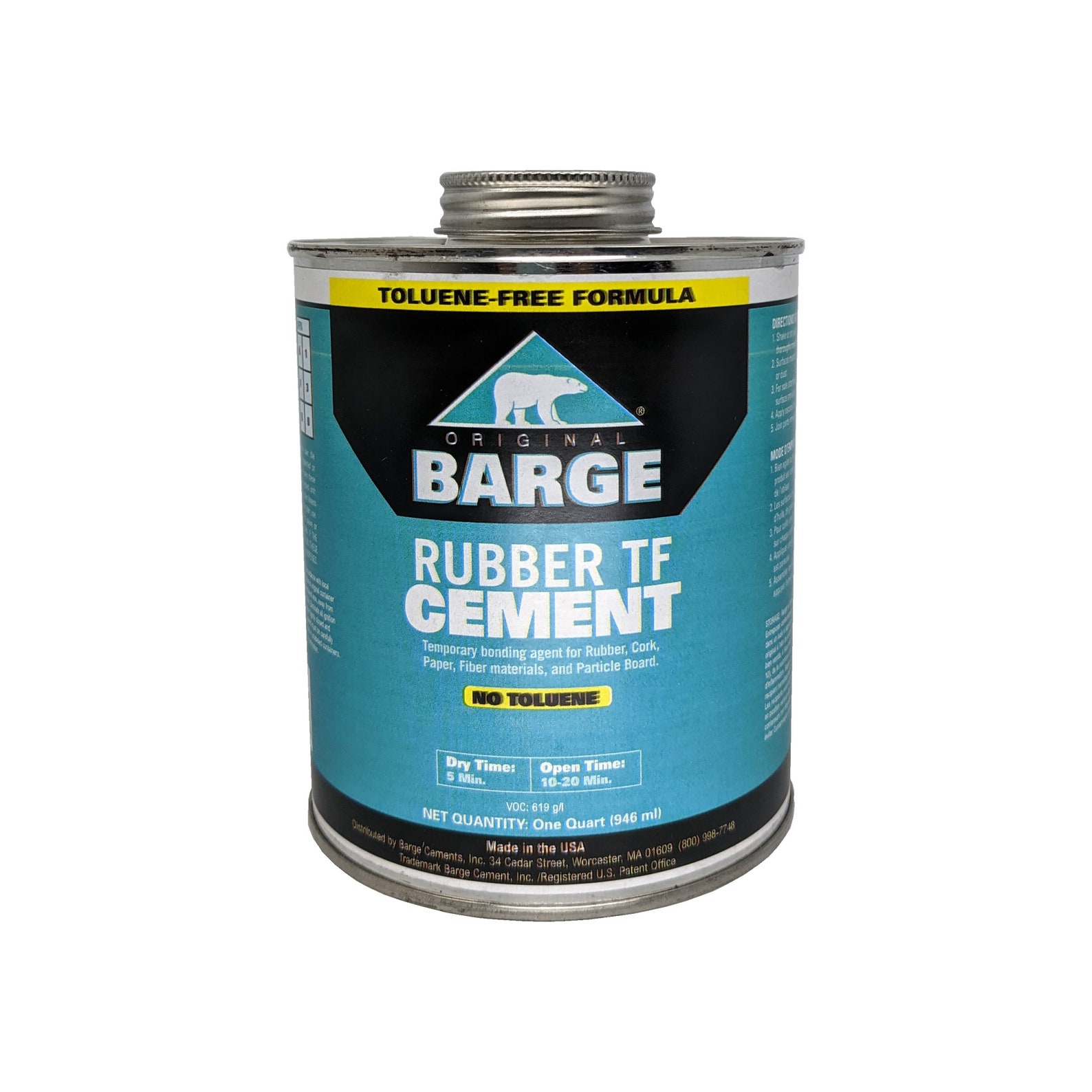 Barge RUBBER TF Cement Glue Adhesive with applicator 1 Quart Etsy