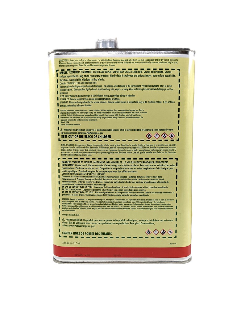 Barge All Purpose Cement Bonding Adhesive Glue 1 Gallon Etsy