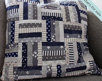 Equal Strips & Stripes Cushion - PDF sewing pattern with instructions