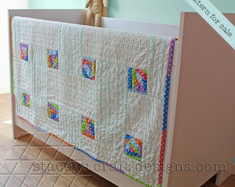 Wonky Weave Baby Quilt - PDF sewing pattern with instructions