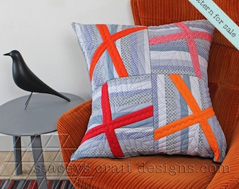 Topsy-Turvy X Cushion Cover - PDF sewing pattern with instructions