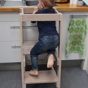 kids Montessori kitchen helper DIY building plan with image 7