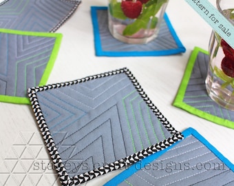 Crisp Cool Coasters PDF sewing pattern with instructions