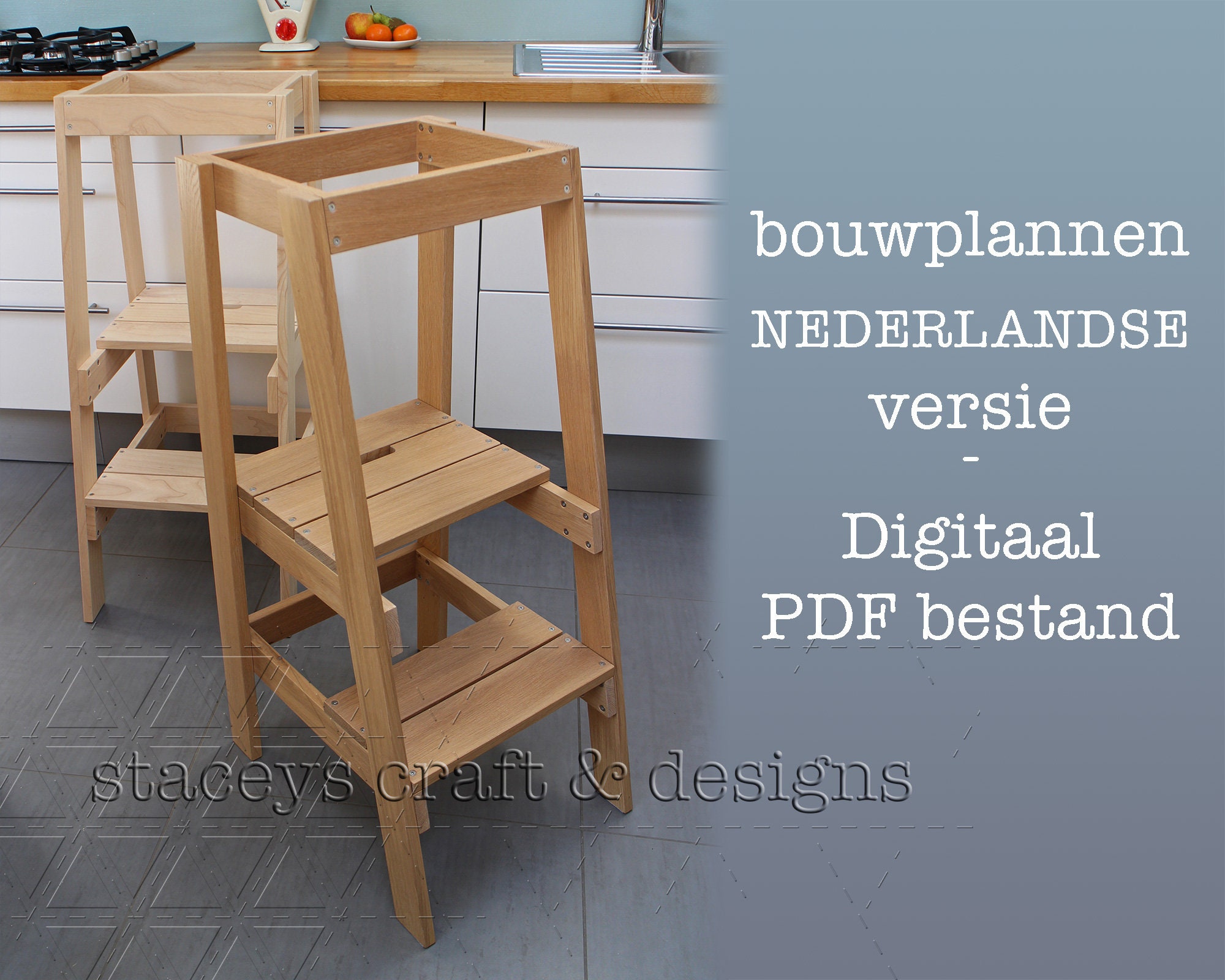 Fabriquer Plan Tour Montessori Pdf Dessins de construction de la tour d'apprentissage avec - Etsy Canada