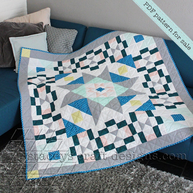 Jil Quilt PDF pattern with instructions image 1