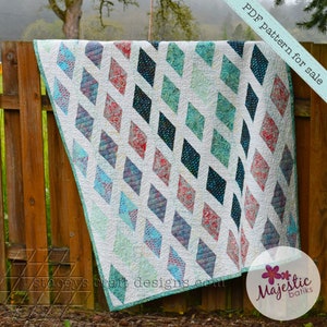 Diamond Sea Quilt PDF sewing pattern with instructions image 4