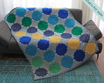 Alhambra Throw Quilt - PDF sewing pattern with instructions