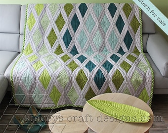 Diamond Sea Quilt PDF sewing pattern with instructions