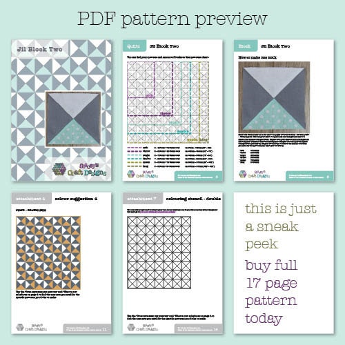 Jil Block Two - PDF Sewing Pattern With Instructions - Etsy