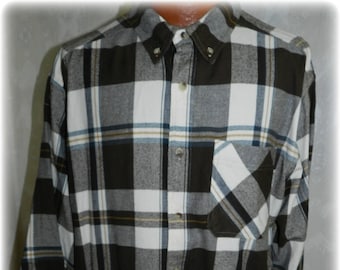 1980's Men's Cotton Plaid Shirt by Woolrich