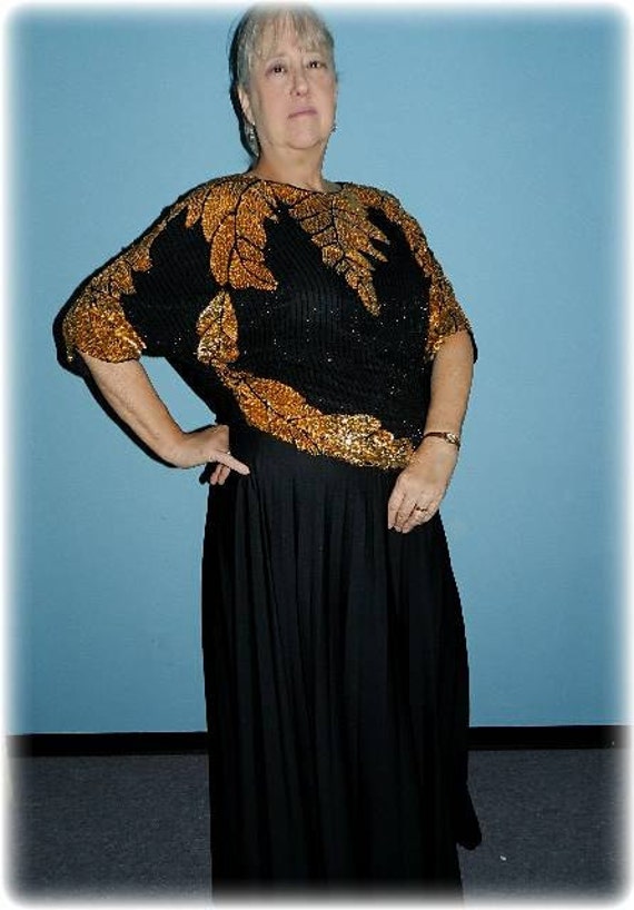 Retro Vintage Plus Size Accordion Pleated Palazzo