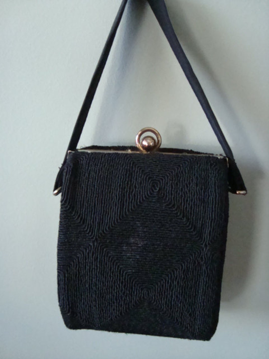 Vintage 1940's Ribbed Purse - Etsy