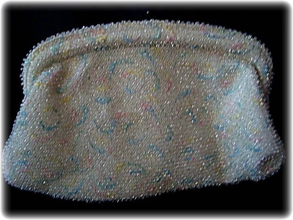 1960's Vintage Beaded Clutch Purse - image 1