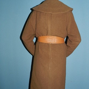 1950s Vintage Plus Camel colored wool belted Coat image 2