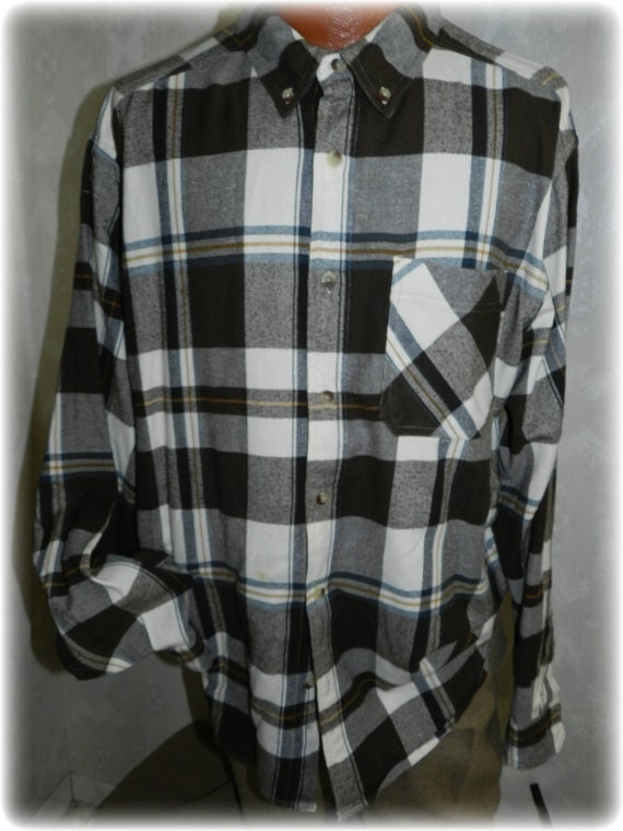 1980's Men's Cotton Plaid Shirt by Woolrich