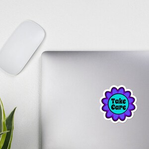 Hippie Flora Aura Sticker /Laptop Decal — Cuidado — Elija el tamaño