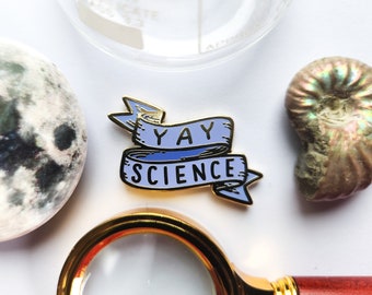 Enamel pin // Yay Science, gift for scientist