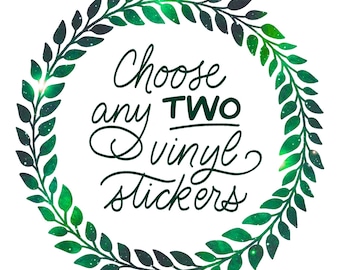 BUNDLE // Choose your own science vinyl sticker pair - 2 stickers