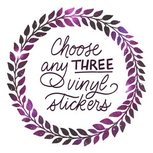 BUNDLE // Choose your own science vinyl sticker bundle - 3 stickers