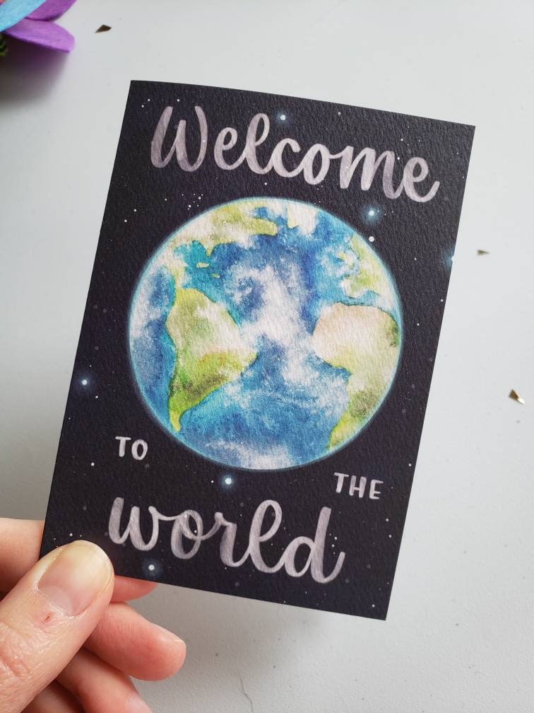 Card // Welcome to the World, Baby Congratulations Card