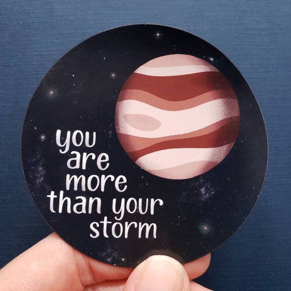 Flexible Magnet // you are more than your storm, Jupiter astronomy magnet