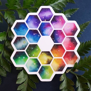 Vinyl Sticker // JWST science, astronomy telescope art