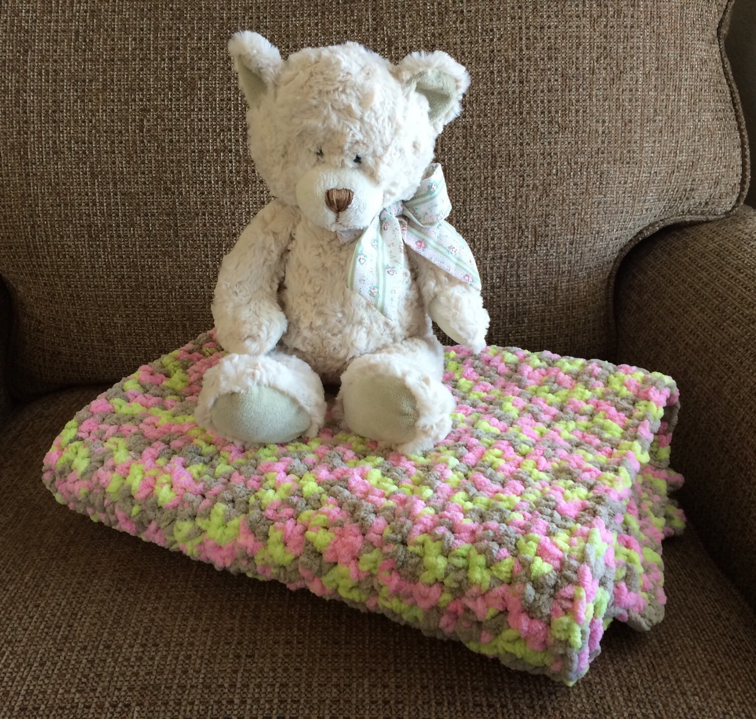 Crochet Plush Baby Blanket Super Soft & Cuddly Etsy
