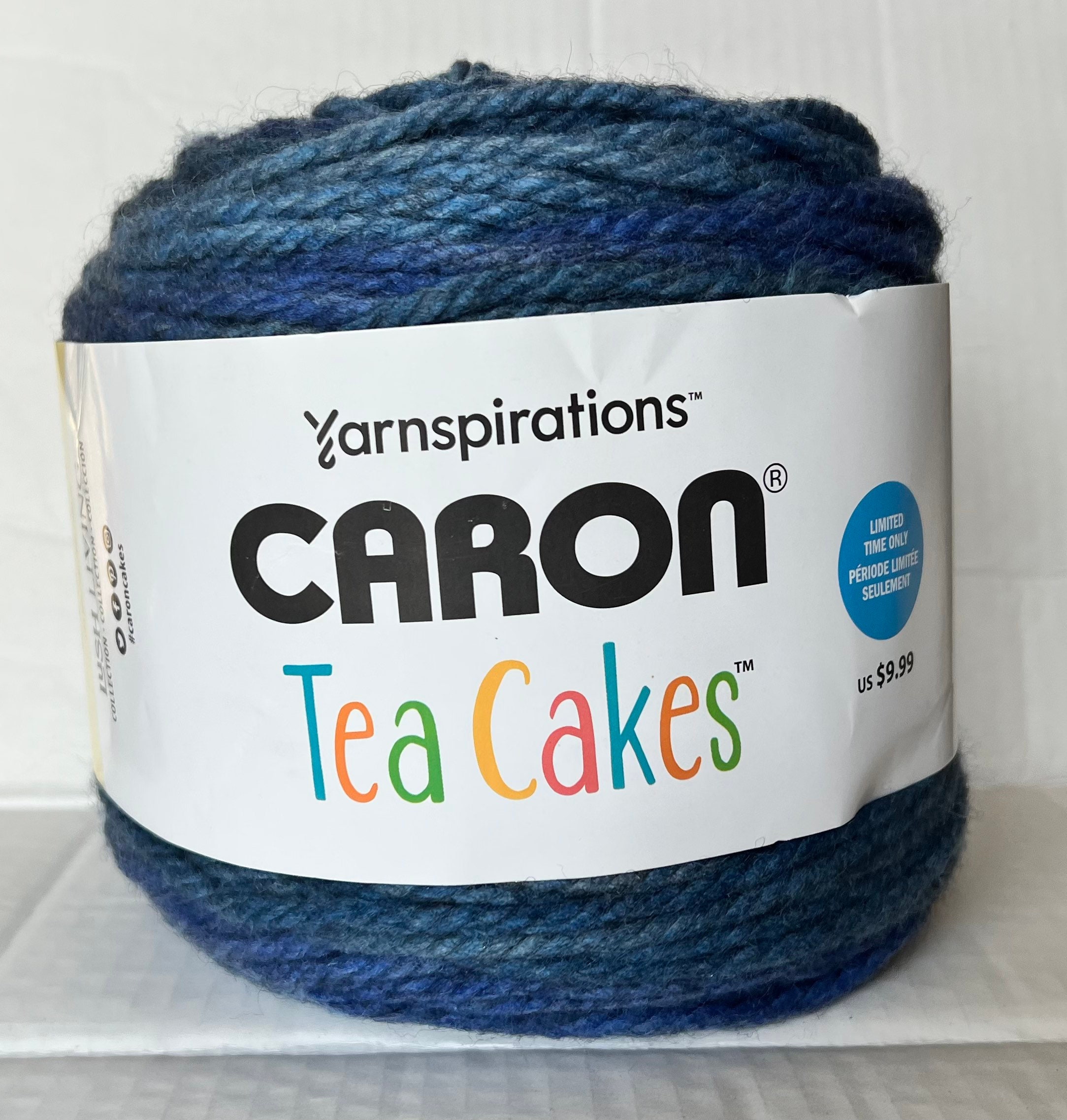 Yarnspirations Caron Cakes Yarn- Berries & Cream-Blue, Sage Green