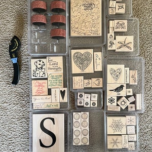 Stampin’ Up! Collection of stamp sets & Stampin’ around wheels