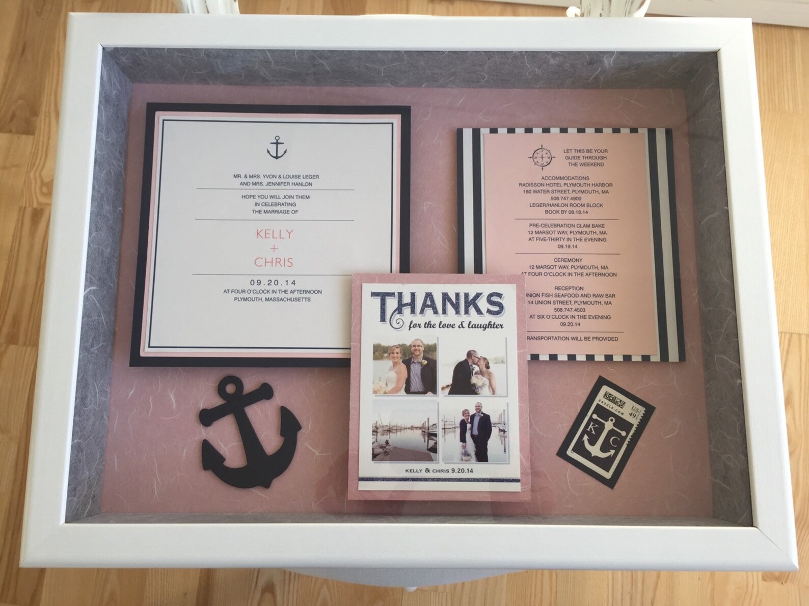 Custom Keepsake Wedding Invitation Shadow Box Etsy