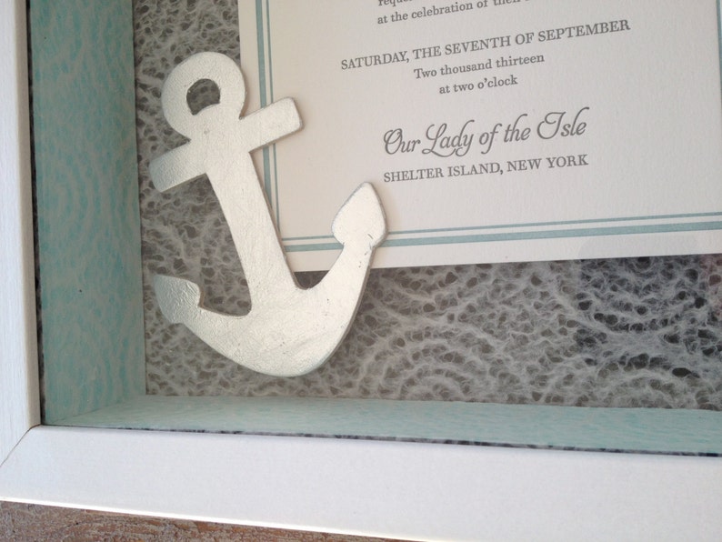 Custom Keepsake Wedding Invitation Shadow Box Etsy