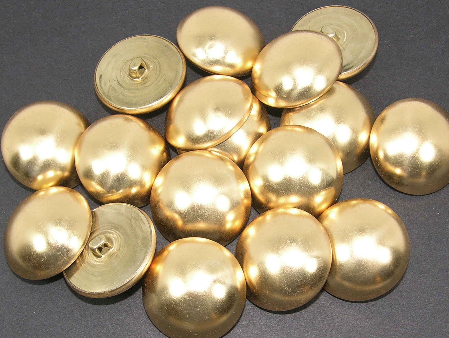 Gold Dome Buttons - Etsy