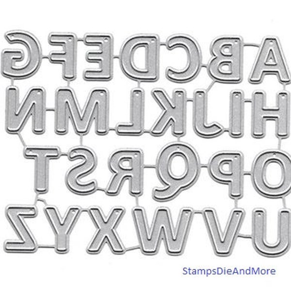 Letter Die Cuts - Etsy