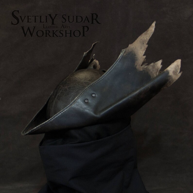 Inspired Bloodborne Hunter Leather Hat replica v.3 / LARP / Etsy