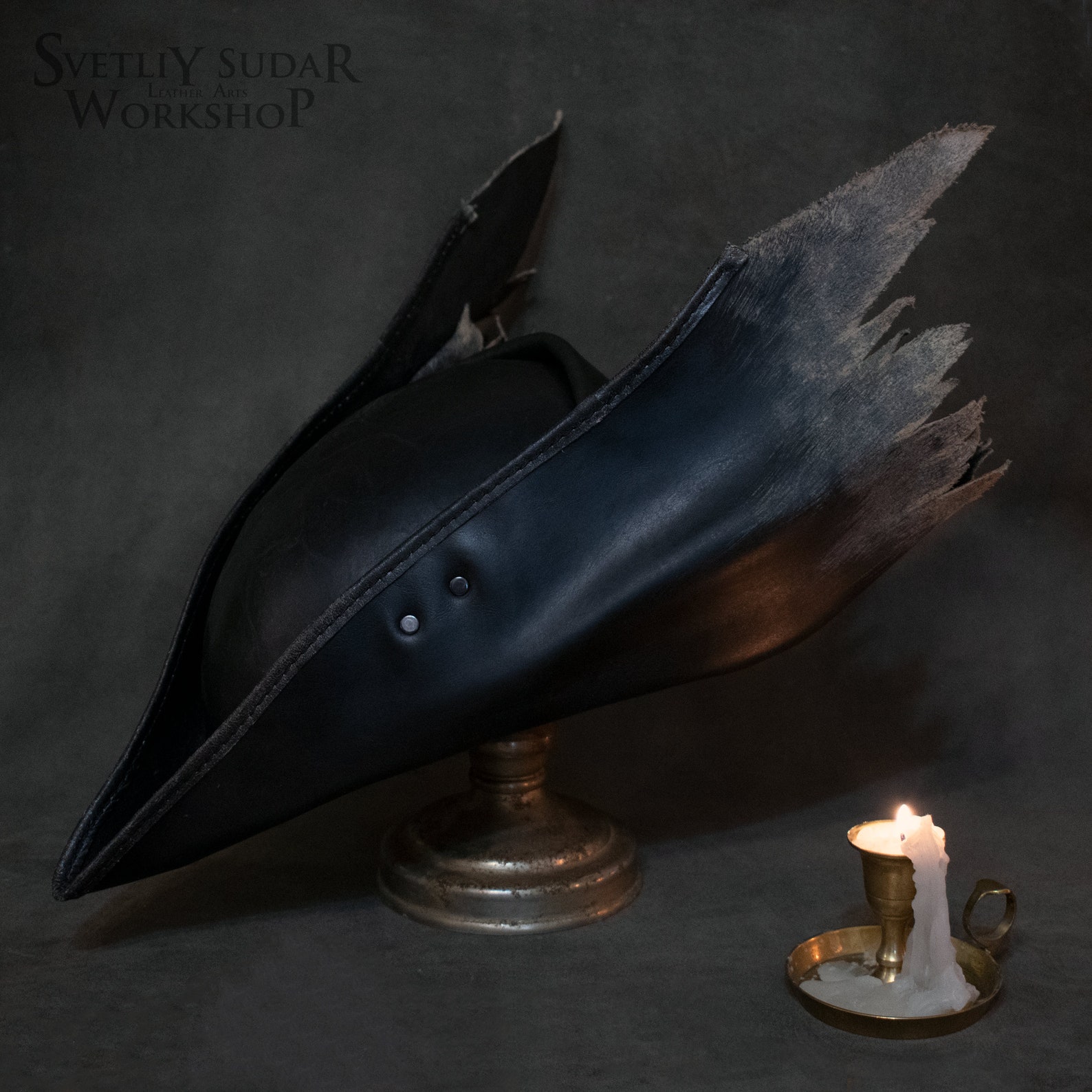 Hunter Leather Hat v.1 Inspired Bloodborne / LARP / Fantasy Etsy