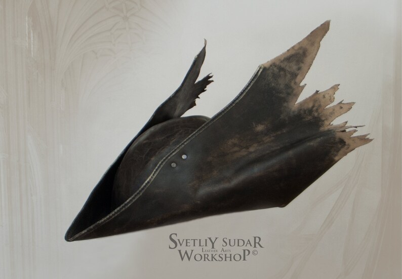 Hunter Leather Hat replica v.2 Inspired Bloodborne / LARP / Etsy