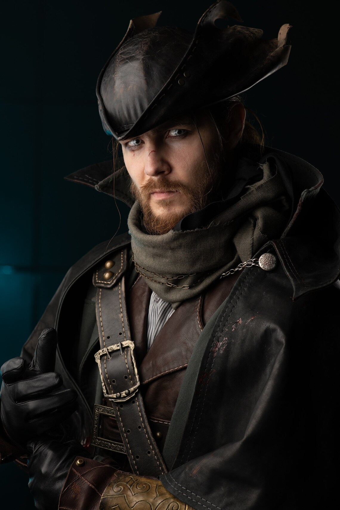 Inspired Bloodhunter Leather Hat replica / Bloodborne inspired Etsy