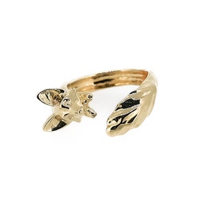 Fox Adjustable Ring in 14K Yellow Gold, 14k White Gold, 14K Rose Gold