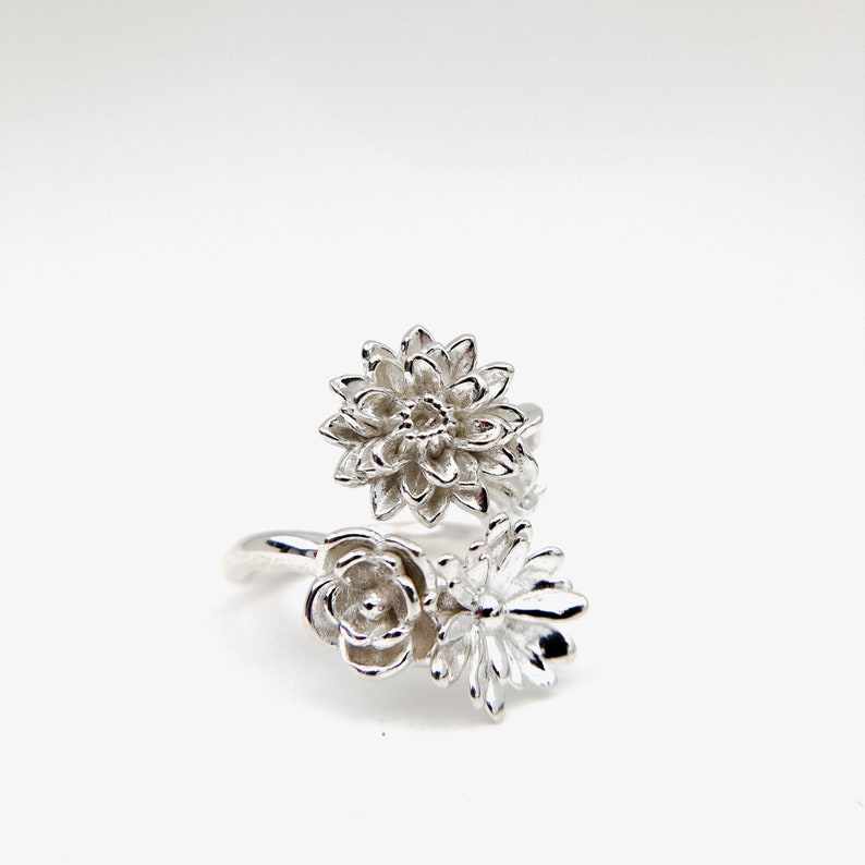 Floral Flower Bouquet Ring