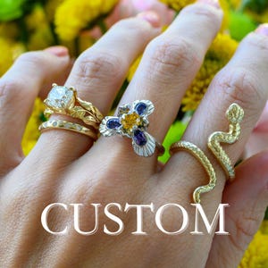 Custom Jewelry Design, 3D Printed CAD, Personalized Ring Necklace Bracelet