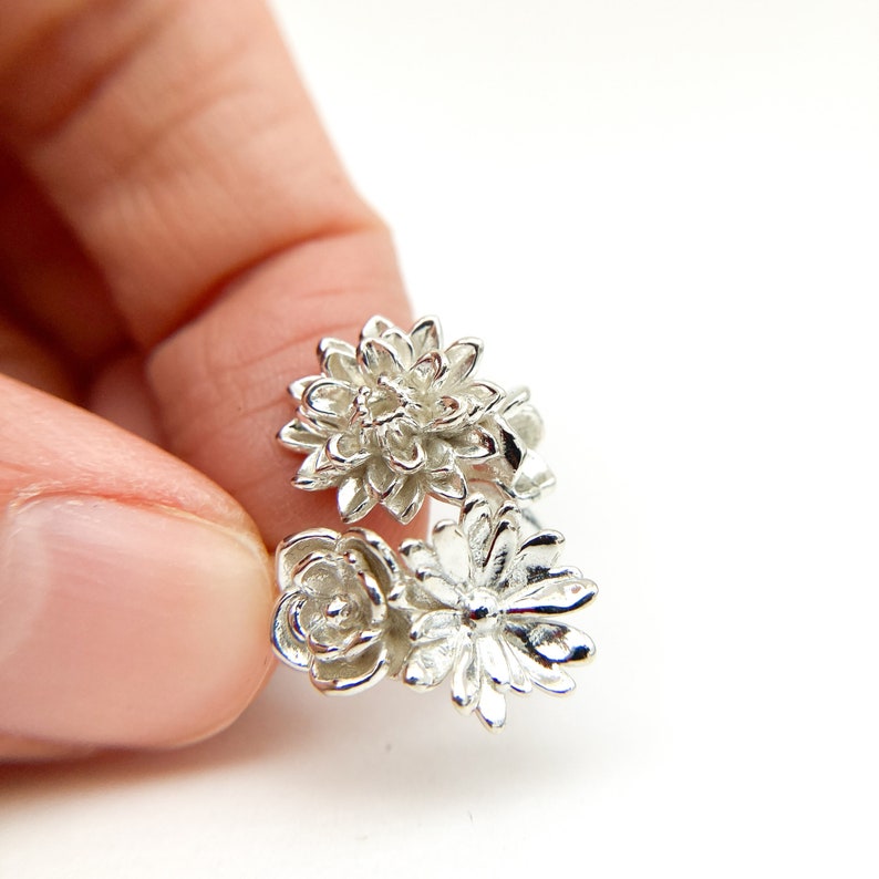 Floral Flower Bouquet Ring
