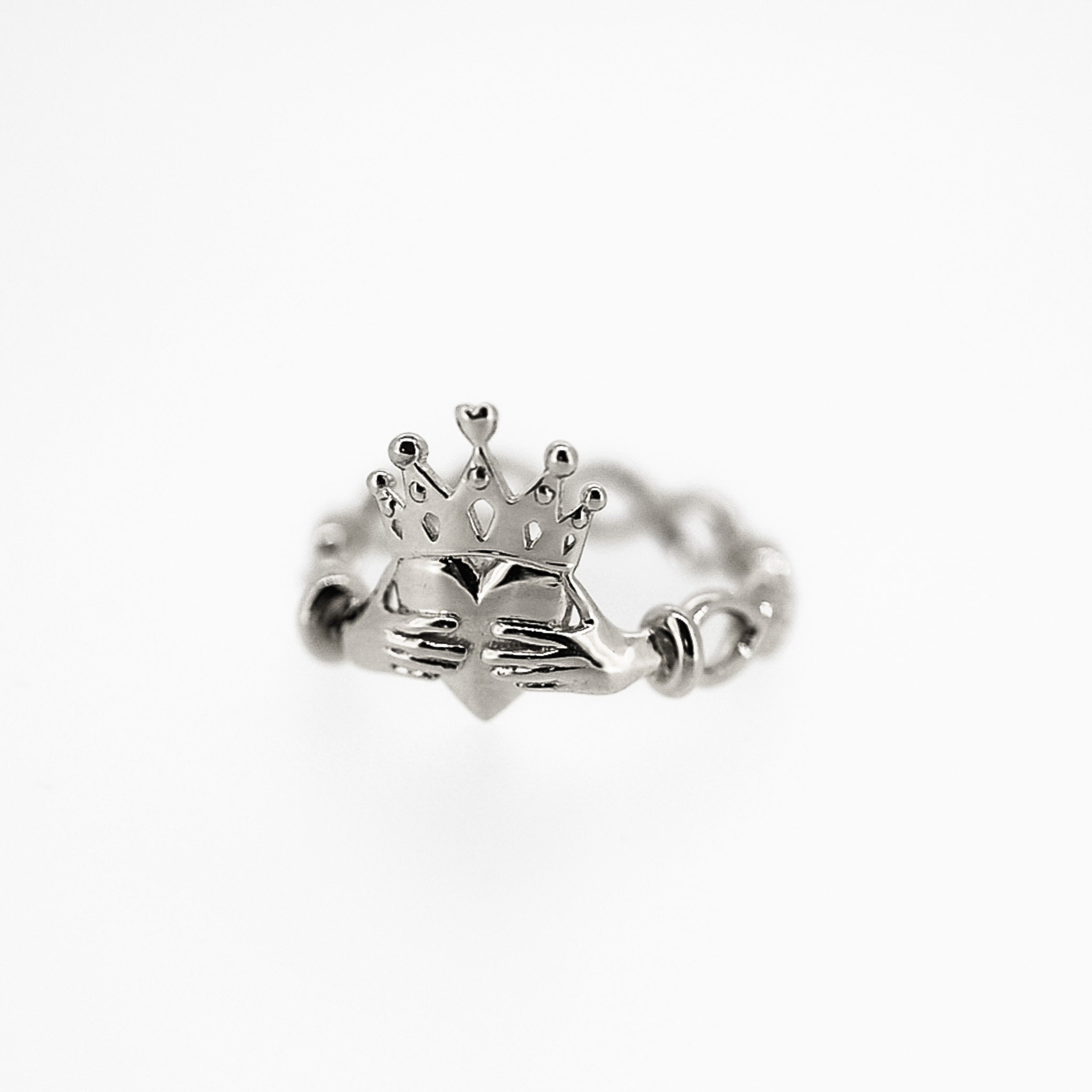 Ring Claddagh 925 Sterling Silber Irischer Verlobungsschmuck